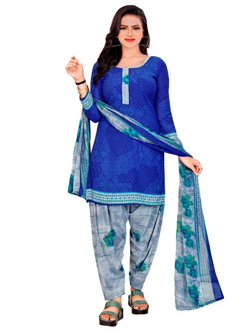 printed unstitched suit set - 19283983 - Very Small Image - 1