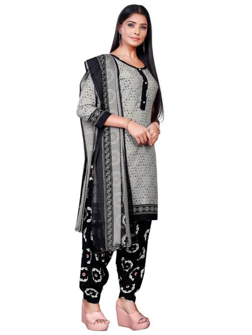 printed unstitched suit set - 19284022 - Very Small Image - 1