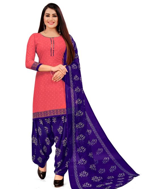 printed unstitched suit set - 19284023 - Very Small Image - 1