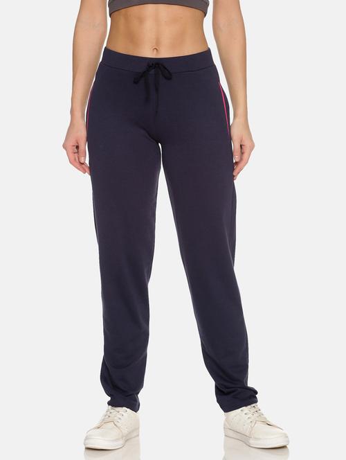 dark blue cotton blend track pants - 19285169 - Very Small Image - 1