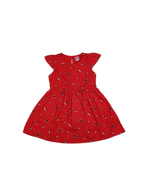 girls round neck frock - 19286372 - Very Small Image - 1