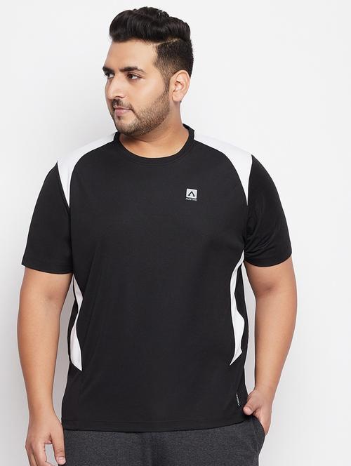 men color block plus size t-shirt - 19286714 - Very Small Image - 1