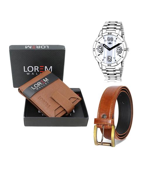 belt, wallet & watch gift combo - 19288225 - Very Small Image - 1
