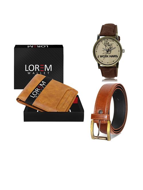 belt, wallet & watch gift combo - 19289121 - Very Small Image - 1
