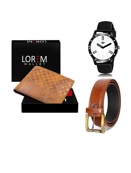 belt, wallet & watch gift combo - 19289782 - Very Small Image - 1