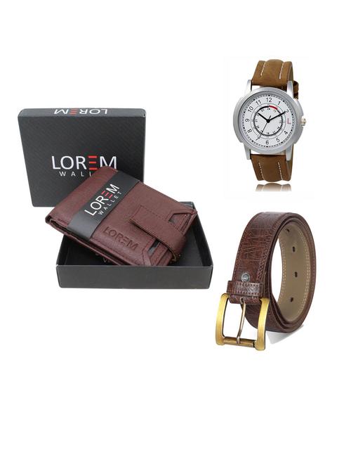 belt, wallet & watch gift combo - 19290869 - Very Small Image - 1