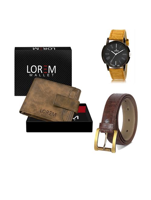 belt, wallet & watch gift combo - 19291493 - Very Small Image - 1