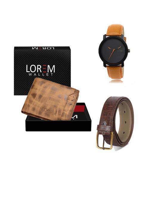 belt, wallet & watch gift combo - 19291753 - Very Small Image - 1