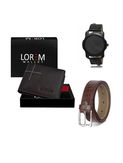belt, wallet & watch gift combo - 19292415 - Very Small Image - 1