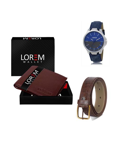 belt, wallet & watch gift combo - 19292791 - Very Small Image - 1