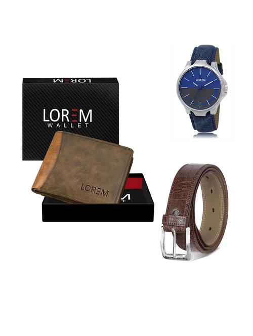 belt, wallet & watch gift combo - 19292866 - Very Small Image - 1