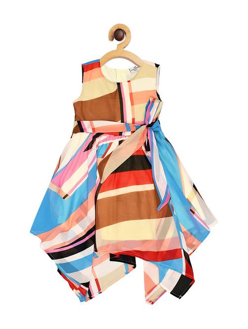 girls round neck sleeveless frock - 19293418 - Very Small Image - 1