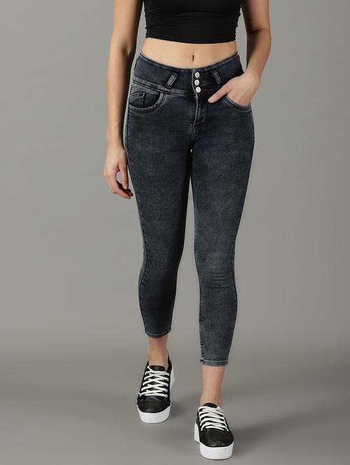 blue high rise denim jeans - 19294768 - Very Small Image - 1