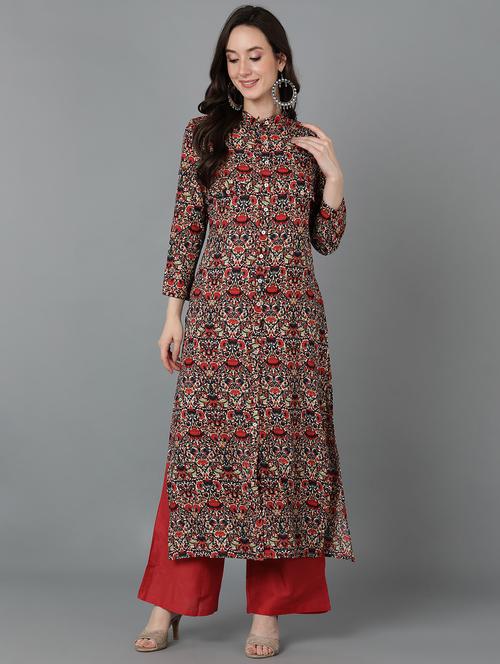 women's straight kurta - 19295381 - Very Small Image - 1