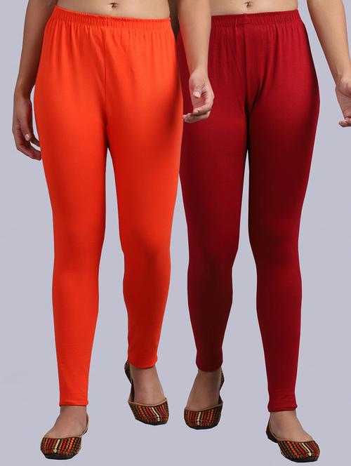 pack of 2 solid leggings - 19295804 - Very Small Image - 1