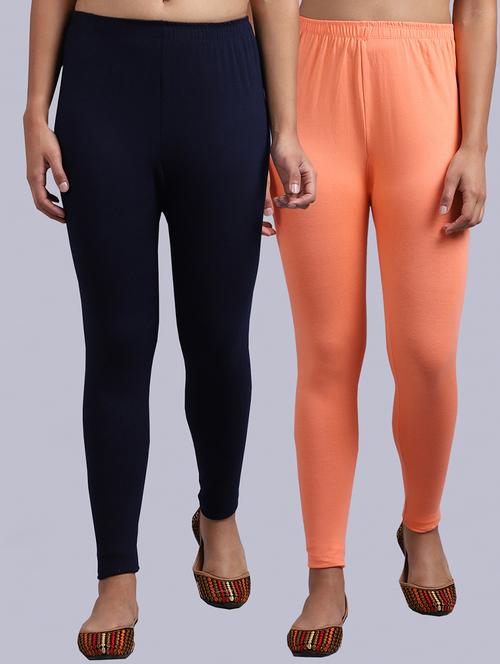 pack of 2 solid leggings - 19295836 - Very Small Image - 1