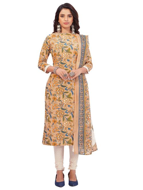 printed unstitched suit set - 19295879 - Very Small Image - 1