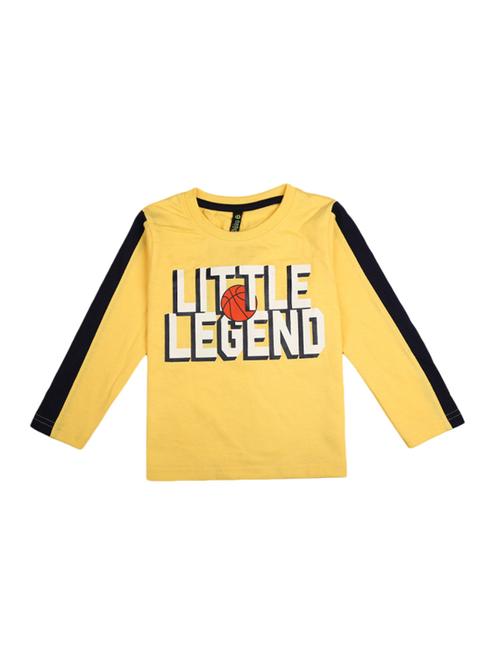 yellow printed top bottom set - 19296842 - Very Small Image - 1