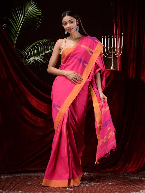 women's printed pink colored saree - 19297418 - Very Small Image - 1