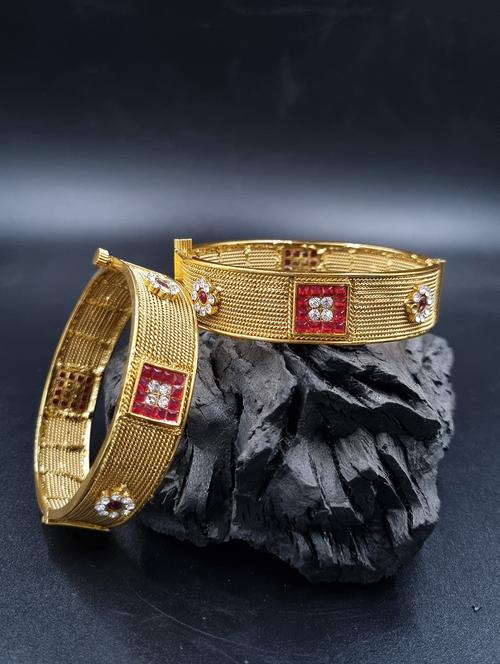 gold plated bangle set - 19297888 - Very Small Image - 1