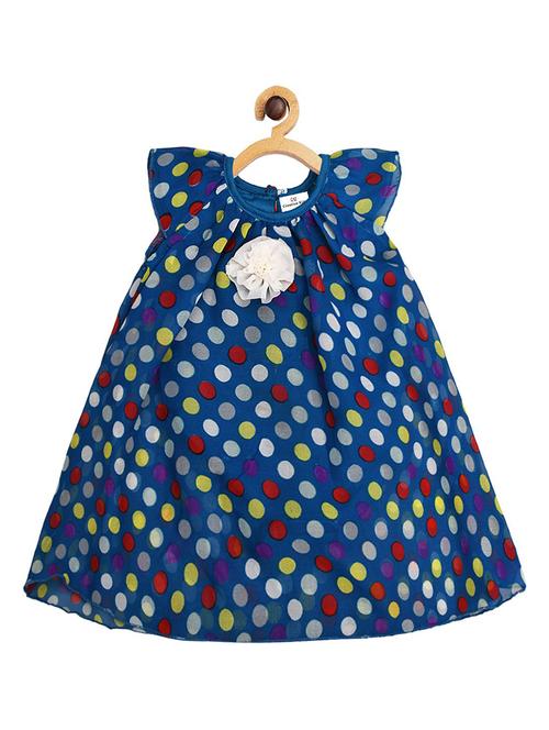 Girls Round Neck Sleeveless Frock - 19298198 - Very Small Image - 1