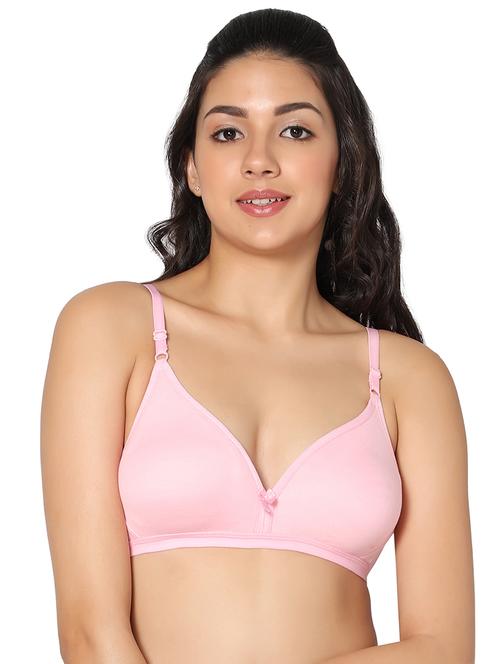 pink hosery tshirt bra - 19300055 - Very Small Image - 1
