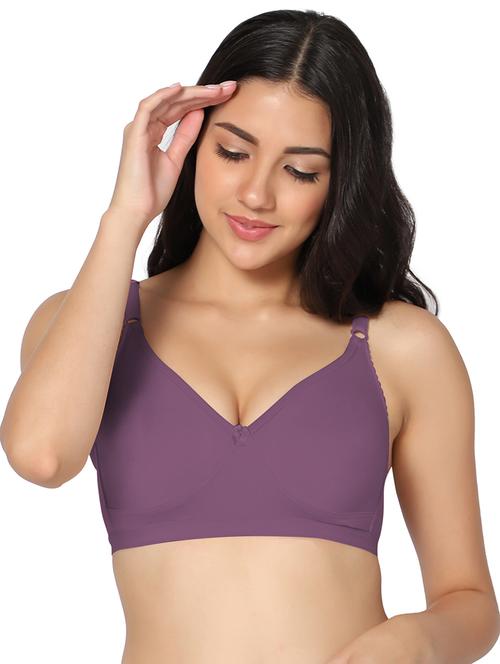 purple hosery tshirt bra - 19300329 - Very Small Image - 1