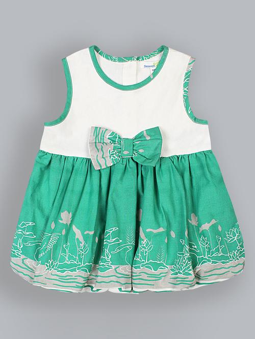 girls round neck sleeveless frock - 19302463 - Very Small Image - 1