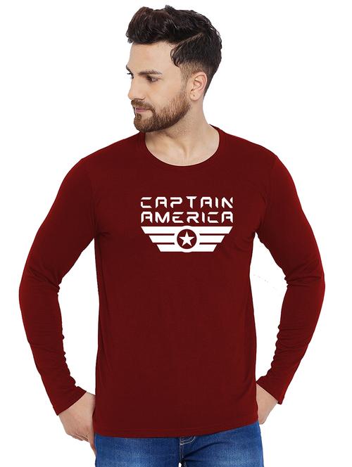 printed cotton full sleeves t-shirt - 19302682 - Very Small Image - 1