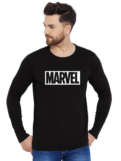 printed cotton full sleeves t-shirt - 19302741 - Very Small Image - 1