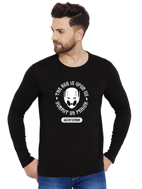 printed cotton full sleeves t-shirt - 19302797 - Very Small Image - 1