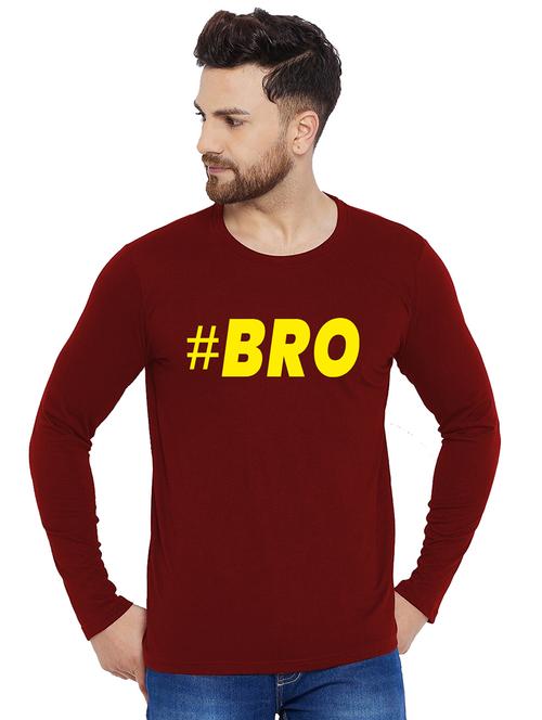 printed cotton full sleeves t-shirt - 19302834 - Very Small Image - 1