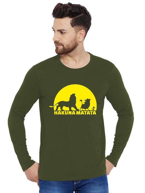 printed cotton full sleeves t-shirt - 19302876 - Very Small Image - 1