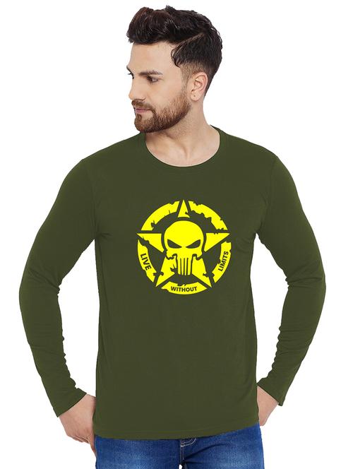 printed cotton full sleeves t-shirt - 19302892 - Very Small Image - 1