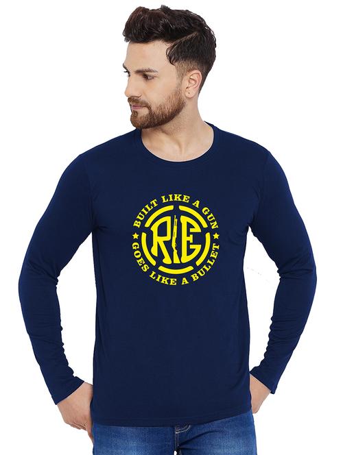 printed cotton full sleeves t-shirt - 19302899 - Very Small Image - 1