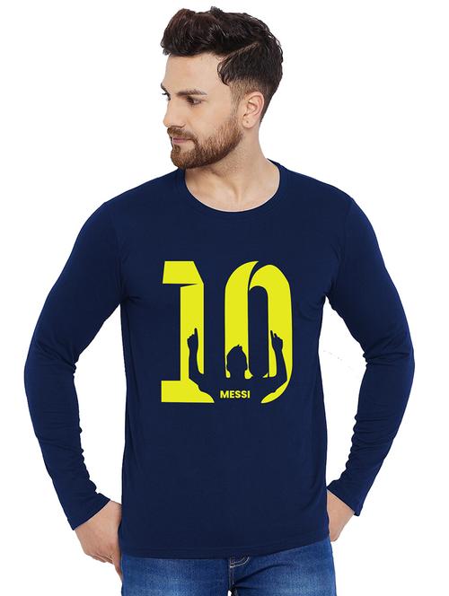 printed cotton full sleeves t-shirt - 19302903 - Very Small Image - 1