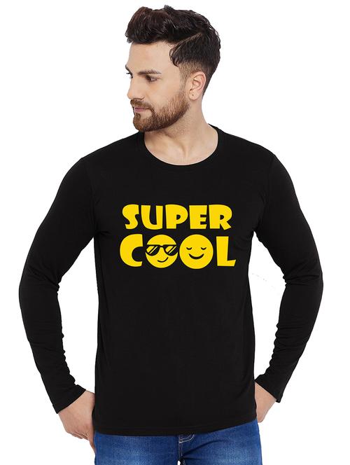 printed cotton full sleeves t-shirt - 19302909 - Very Small Image - 1