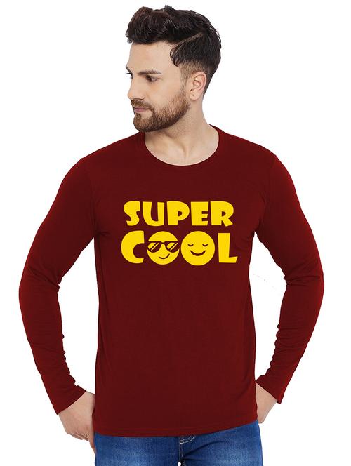 printed cotton full sleeves t-shirt - 19302910 - Very Small Image - 1