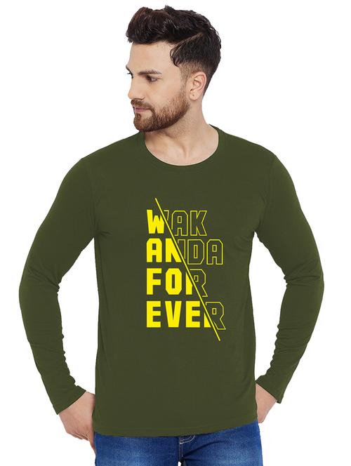 printed cotton full sleeves t-shirt - 19302920 - Very Small Image - 1