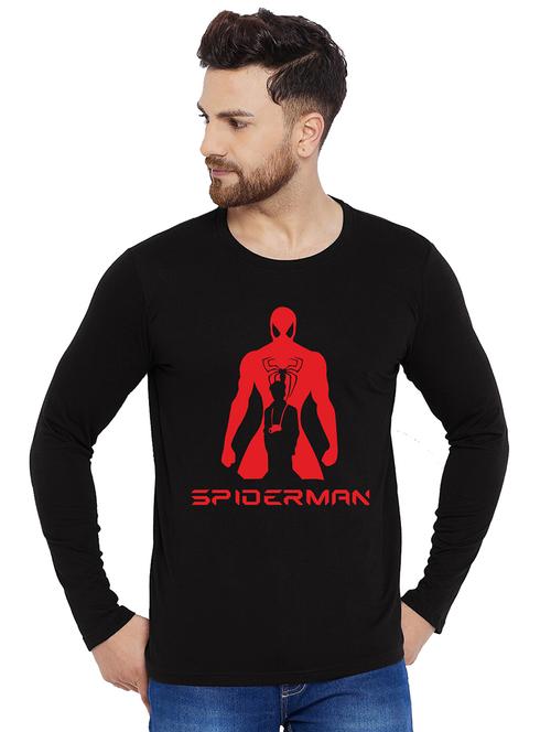 printed cotton full sleeves t-shirt - 19302956 - Very Small Image - 1