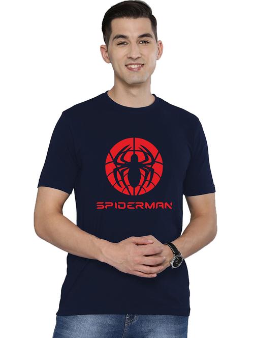 men round neck front printed t-shirt - 19303342 - Very Small Image - 1