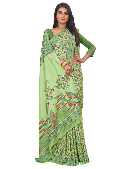 self design printed chanderi saree - 19303436 - Very Small Image - 1