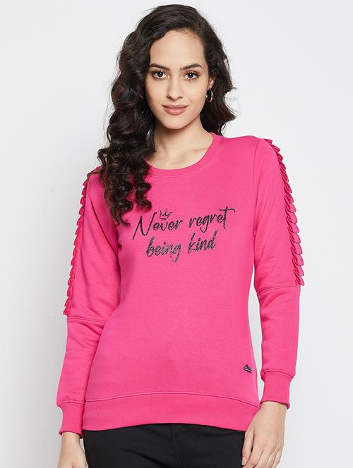 round neck printed regular sweatshirt - 19304471 - Very Small Image - 1