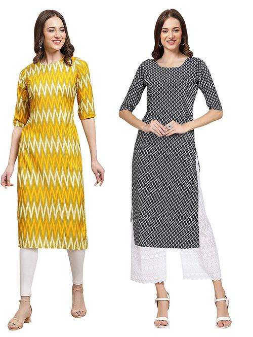 pack of 2 printed straight kurta - 19306723 - Very Small Image - 1