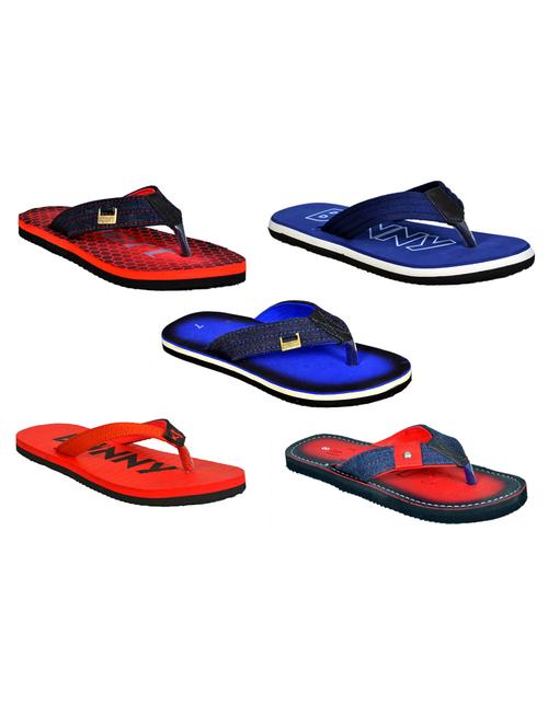 pack of 5 printed flip flop - 19313512 - Very Small Image - 1