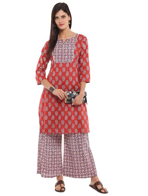 printed kurta salwar set - 19314075 - Very Small Image - 1