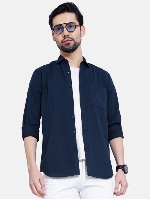 mens solid casual shirt - 19322986 - Very Small Image - 1