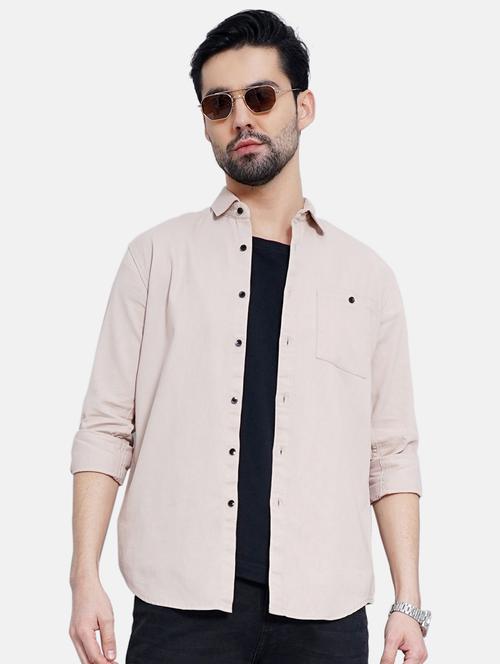 mens solid casual shirt - 19322992 - Very Small Image - 1