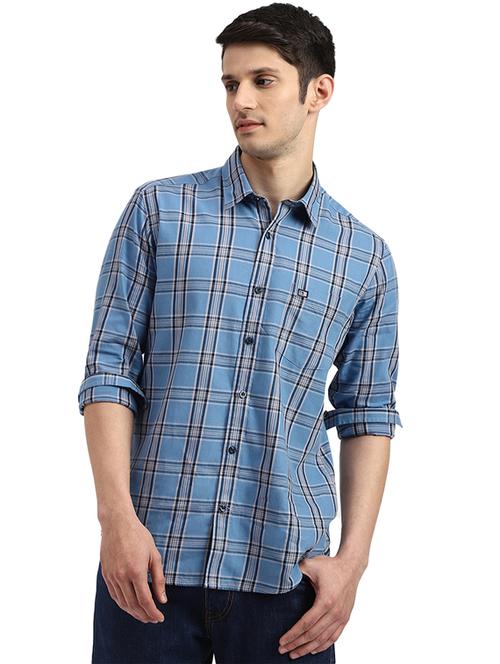 mens checks casual shirt - 19323252 - Very Small Image - 1