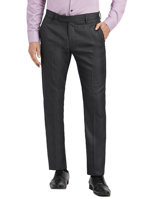black solid formal trouser - 19323328 - Very Small Image - 1